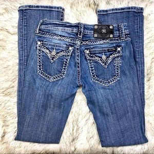 Miss Me Boot Cut Jeans 27x34x8